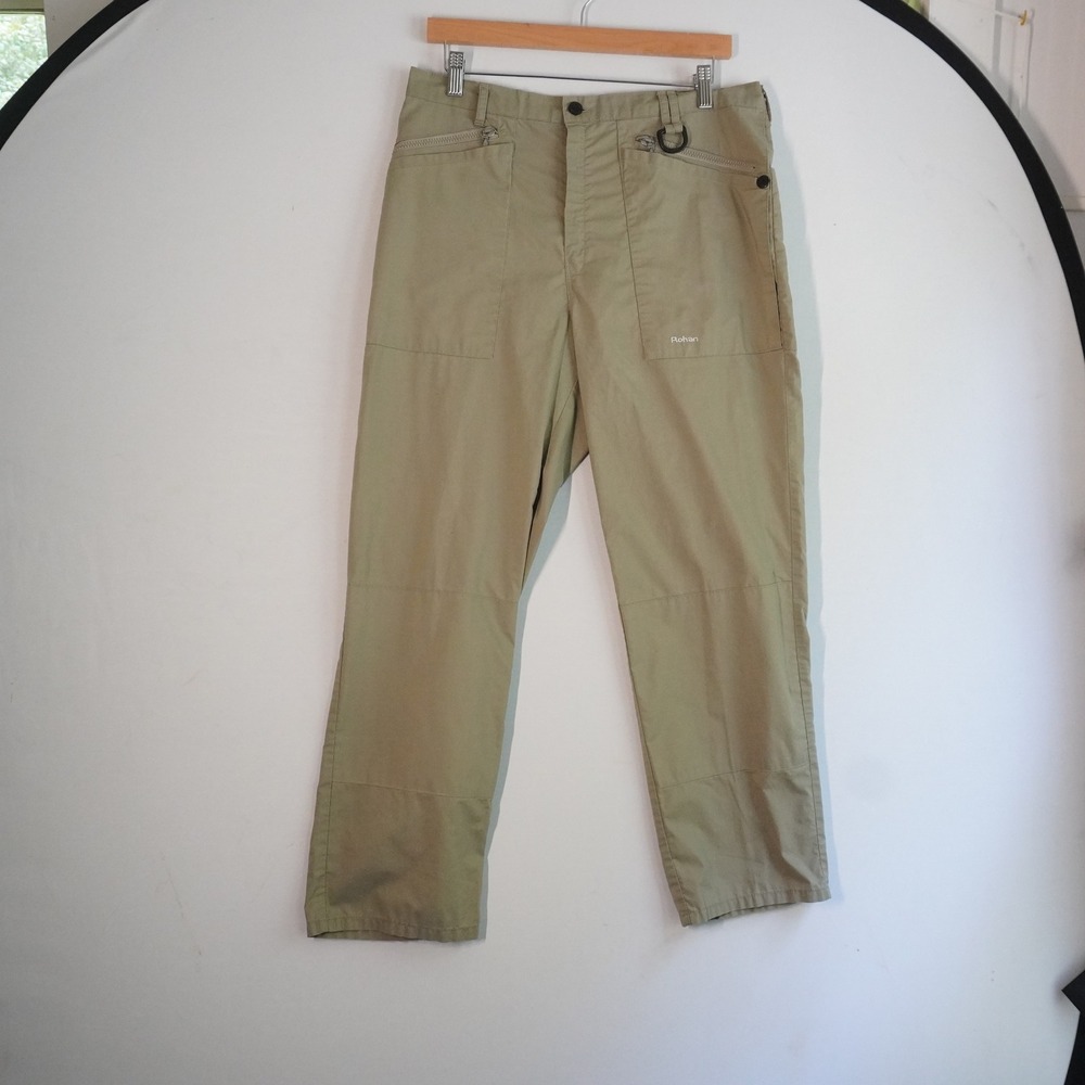 Rohan‎ Utility Pants Hiking Travel Lightweight Outdoor Khaki Size 34 Gorpcore